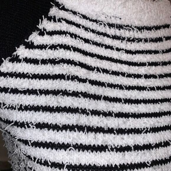 Goodnight Macaroon Fringe Striped CrewNeck Sweater - Picture 4 of 5